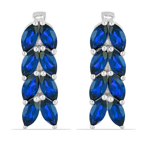 925 SILVER NATURAL GARNET GEMSTONE LEAF EARRINGS